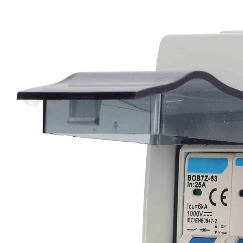 1000V 25A DC Disconnect Switch Solar PV DC Isolation Switch Miniature Circuit Breaker Overvoltage Overload IP65 Waterproof Distribution Box...