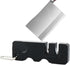 Black Pocket Knife Sharpener,Kitchen Knife Sharpener, Scissor Sharpener, Handheld Keychain Sharpening Tool for Outdoor Camping Kitchen Knives Acce...