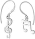 Boma Jewelry Sterling Silver Music Note & Treble Clef Earrings...