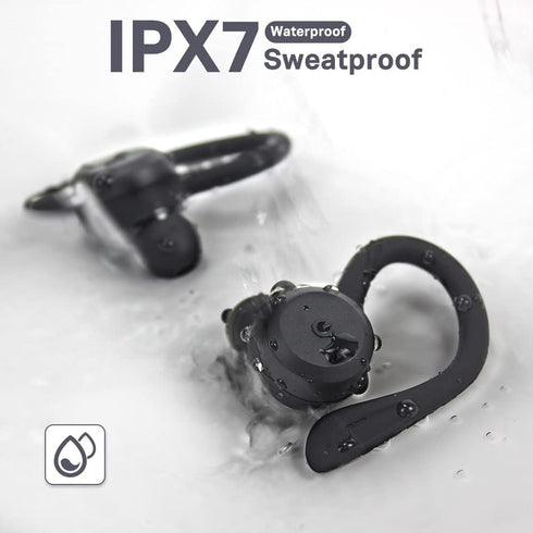 APEKX Bluetooth Headphones True Wireless Earbuds with Charging Case IPX7 Waterproof Stereo Sound Earphones Built-in Mic in-Ear Headsets for Sport ...