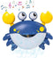 Crab Bubble Machine Baby Bath Toy, Kids Bath Bubble Maker Toy with Suction Cup, Cute Cartoon Crab Bubble Maker Musical Bath Toy for Boy Girl Pool ...