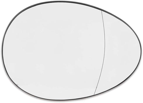 X AUTOHAUX Mirror Glass Heated with Backing Plate Passenger Side Right Side Rear View Mirror Glass for BMW for Mini Cooper 2007-2015...