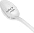 coffee Jesus engraved spoon - Christian Gifts for her - Pastor Gift Idea - Inspirational kitchen spoon - Religious spoon - Keepsake coffee spoon -...