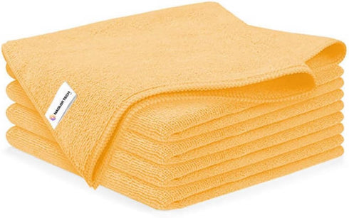 Professional-Grade Premium Microfiber Cleaning Cloth 5-Pack - 16"x16" - Great for Home Cleaning, Pet Drying and Car Washing - Streak-Free Shine, L...