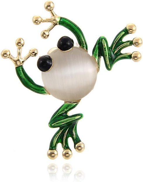Durable Cute Frog Insect Brooch Colorful Wedding Brooch Fashion Jewelry Gift Beige...
