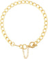 14K Gold Plated Chunky Chain Link Choker Necklace for Women,Statement Cuban Chain Link Paperclip Necklace,Simple Toggle Thick Chain Necklace Trend...