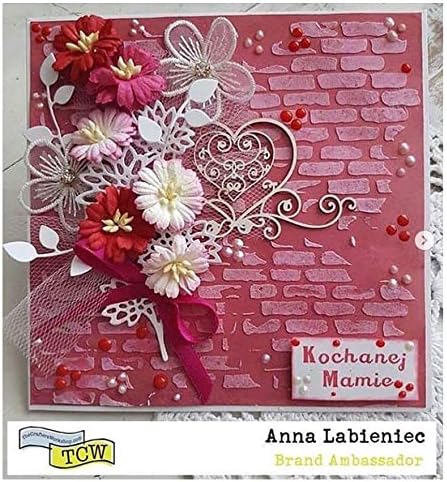 The Crafter’s Workshop - Reusable Sheet Bricks and Micro BricksStencil for Painting and Crafts – Inspirational Holiday or Spiritual Projects – 2 P...