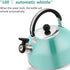 3L Stainless Steel Whistling Camping Kettle,Lightweight Teapot, Cooker Stove Gas Electric Induction Hob Kitchen Essential, Camping Trips Hiking Co...