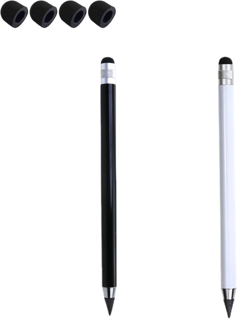 2Packs Stylus Pen for iPad, 2 in 1 Stylus Pen Universal for iPad/iPhone All Capacitive Touch Screens, Pencil Writing On Paper for Children/Student...