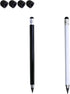 2Packs Stylus Pen for iPad, 2 in 1 Stylus Pen Universal for iPad/iPhone All Capacitive Touch Screens, Pencil Writing On Paper for Children/Student...