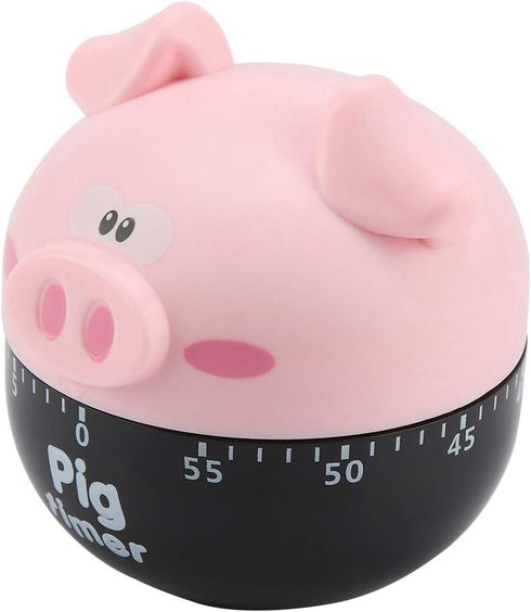 Cute Cartoon Pig Kitchen Timer Cooking Timer Cooking Mechanical Home Decor Counters for Cooking Timing Tool ()...