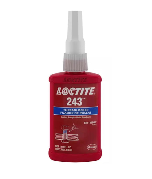 Loctite 1329467 243 Blue Medium Strength Threadlockers, 1.69 Ounces, 50 mL, 3/4" Thread...