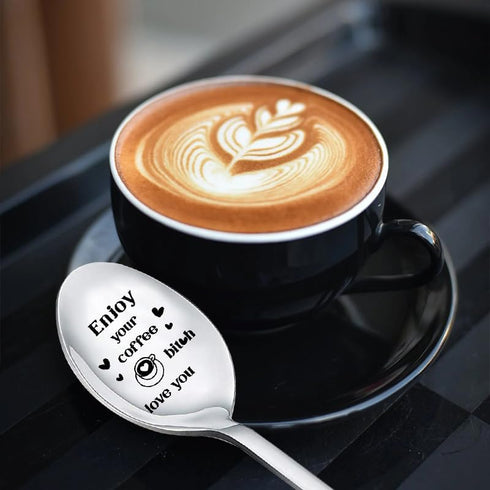 Spoon Gifts for Coffee Lovers Best Friend Friendship Gifts for Women Sister Birthday Gifts for Teen Girls Christmas Gift Ideas Expresso Spoon for ...