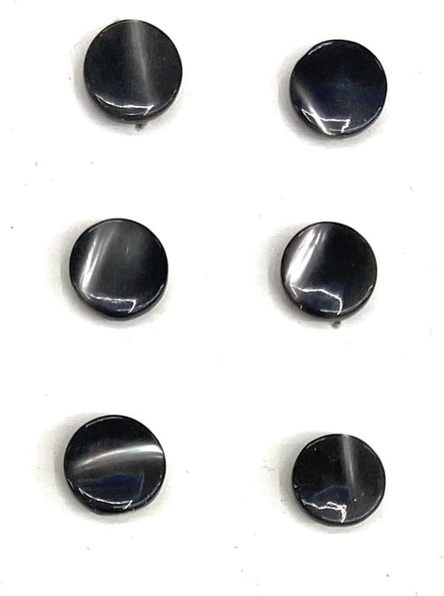 Vintage 12 Grey Ocean Pearl -Mother of Pearl Buttons 5/16''- 8mm"- Gray Blouse Buttons ,Shirt Buttons , Grey Buttons...