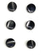 Vintage 12 Grey Ocean Pearl -Mother of Pearl Buttons 5/16''- 8mm"- Gray Blouse Buttons ,Shirt Buttons , Grey Buttons...