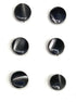 Vintage 12 Grey Ocean Pearl -Mother of Pearl Buttons 5/16''- 8mm"- Gray Blouse Buttons ,Shirt Buttons , Grey Buttons...