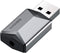 Hagibis USB External Sound Card Adapter Alloy 2 in 1 USB to 3.5mm AUX TRRS Headphone and Microphone Jack Audio Adapter Mic Stereo Sound Card for W...