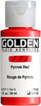 Golden Fluid Acrylics - Pyrrole Red - 1 oz Bottle...