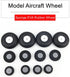 Fielect 1.5 inch RC Model Airplane Super Light Sponge Tire Tail Wheel Tire and Wheel Sets for RC Car Airplane PU Sponge Tire with Plastic Hub...