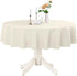 Romanstile Round Waterproof Tablecloth, Stain Resistant Washable Table Cloths Wrinkle Free Polyester Table Covers for Kitchen Dining Party Wedding...