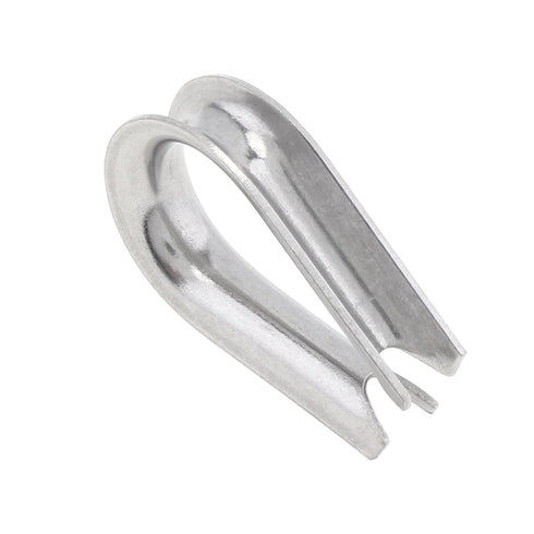 1/4" Wire Rope Thimbles 6Pcs, M5 Stainless Steel Thimble for Diameter Cable Rigging...