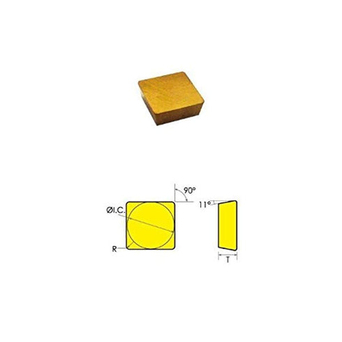HHIP 6021-2422 SPG-422 TiN Coated Carbide Insert...