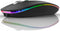TENMOS Wireless Bluetooth Mouse, LED Slim (Bluetooth 5.1/5.0 + USB) 2.4GHz Rechargeable Silent Bluetooth Wireless Mouse with Type C Adapter for La...