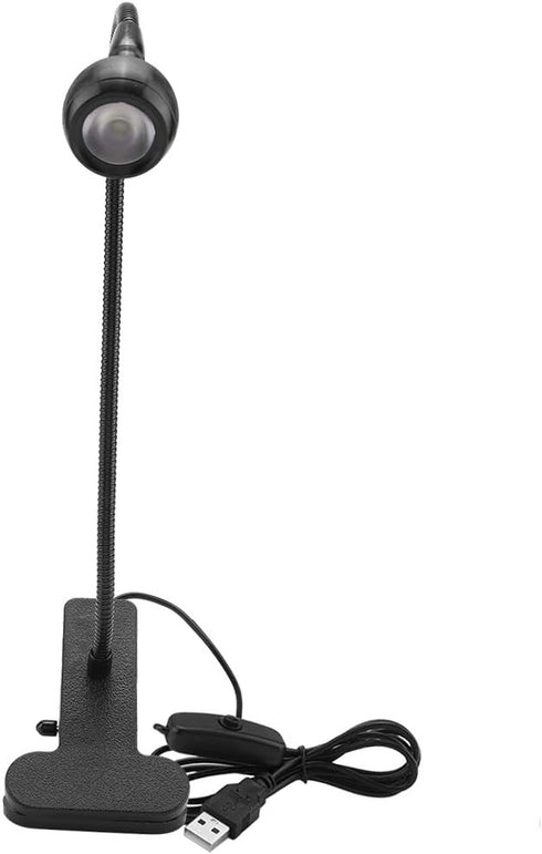 LED Clip On Reading Light, Book Light, Bed Lamp, Sample Style USB LED Table Light Mini Desk Night Lamp with Clip for Home Study Reading (Warm-Blac...