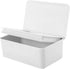 DEF Wipes Dispenser, Polypropylene Baby Wipes Case Sealed Keeps Wet Tissue Fresh Flushable Case Holders Easy Open and Close Non-Slip for Desk Offi...