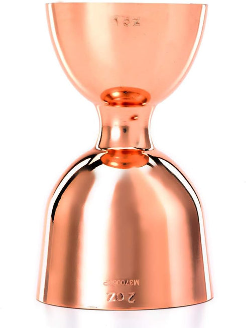 Barfly M37006CP Heavy-Duty Straight Rim Bell Jigger, 1 oz x 2 oz, Copper...