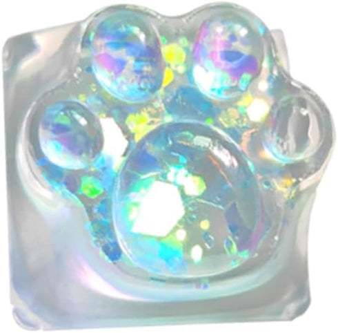 Cat Claw Keycap Backlight Keycap Cute Resin Keycap ESC Keycap Replacement for Cherry MX Switch Mechanical Keyboard DIY Decoration (Transparent)...