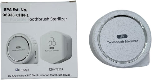 Cahot UV-C Toothbrush Sanitizer and Dryer, Portable Travel Case and Cover, Rechargeable Holder with Auto Shut-off for Any Size Toothbrush (White)...