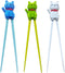 Cute Tableware Learning Training Helper Chopsticks for Kid Beginner Adult (3pcs, Lucky cat)...