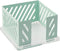 NatSumeBasics Sticky Note Holder Mint Green Metal Post a It Note Holder 3.5 x 3.5 Clear Acrylic Base Cube Dispenser for Desk Organizers Accessorie...