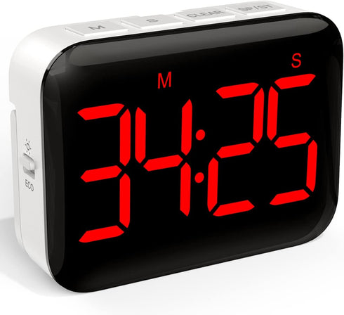 VOCOO Magnetic Kitchen Timer for Cooking with Count Up Countdown, Digital Timer Battery Powered with Large Display, 2 Brightness and Volume Levels...