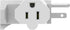 3 Plug Outlet Adapter (T-shaped),Heavy Duty Outlet Extender?T-Shaped Adapter?Grounded Wall Adapter, Turn 1 to 3 Outlet, UL Certified, White (3PACK...