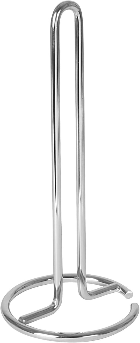 Spectrum Euro Paper Towel Holder Chrome – Freestanding Countertop Dispenser for Kitchen, Easy Tear Access, Sleek Modern Design, Fits Standard Roll...