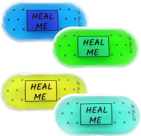 Small Ice Packs, Gel Ice Packs for Injuries Hot & Cold Ice Packs Bulk Reusable Flexible Mini Ice Pack Cold Compress for Pain Relief (4pcs (heal me...