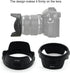 LH-66 Camera Mount Lens Hood compatible with Olympus M. ZUIKO ED 12-40mm F2.8 Lens DSLR Lens Hood...