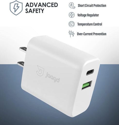20W Charger for iPhone and iPad, USB C and USB Dual Wall Charger Set with Type-C Lightning Cable Compatible with iPhone 14/13/13 Pro/13 Pro max/iP...