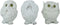 Ebros See Hear Speak No Evil Fat Baby White Owls Figurines Set of 3 Decor Wisdom of The Woods Nocturnal Snow Owl Bird Themed Chibi Owlets Collecti...