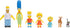 The Simpsons Action Figures Family Multi-Pack 2.5” Scale Figures, includes Homer, Marge, Bart, Lisa, Maggie, Santa’s Little Helper, and Snowball I...