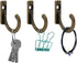 10 Pieces Zinc Alloy Antique Wall Mounted Delicate Small Hooks with Screws for Home Hanging Keys Hanging Towel Hanging Hat Coat Kitchen Supplies e...