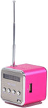 Eboxer Portable Mini Speaker Music Player FM Radio Stereo Speaker Support TF Card and U Disk, Brief Design, Perfect Mini Speaker for Room Bike Car...