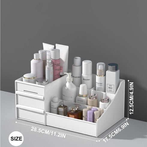 SITAKE Makeup Organizer Storage Box, Small Cosmetic Dresser Organizer for Skincare, Creams, Lipstick, Toners And Lotion, Cute Bedroom Bathroom Org...