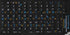 Online-Welcome Hebrew- Russian- English Non Transparent Black Background Keyboard Stickers for Any Pc Computer Laptop Desktop Keyboards...