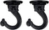 2 Sets 55mm/2.17" Ceiling Metal Ceiling Hooks, Heavy Duty Swag Ceiling Hooks with Hardware for Hanging Plants/Chandeliers/Wind Chimes/Ornament (Bl...