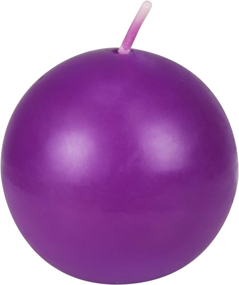 Zest Candle 12-Piece Ball Candles, 2-Inch, Purple...