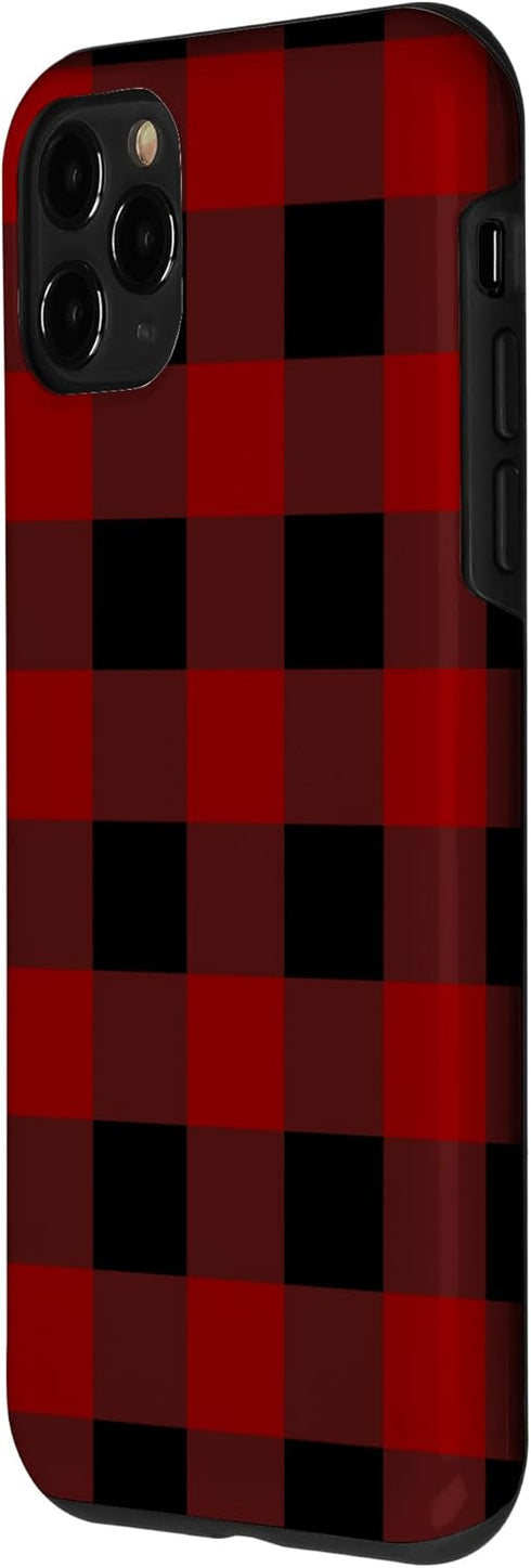 iPhone 11 Pro Buffalo Plaid Check Tartan Pattern Lumberjack Flannel Case...