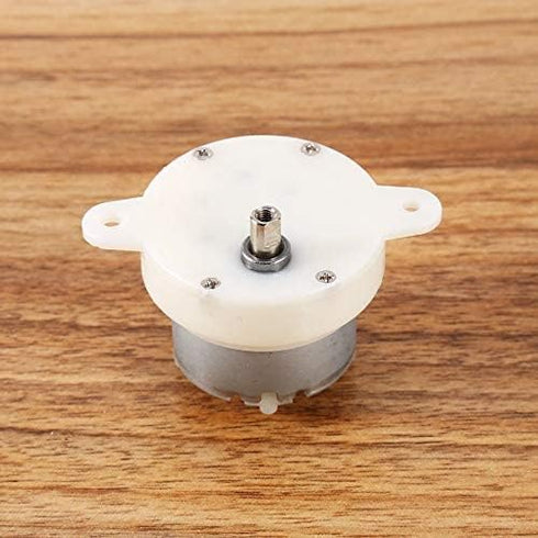 12v DC High Torque Slow Speed Electric Motor Gearbox 3 RPM 4mm Shaft Diameter Micro Slow Down Mute Motor...
